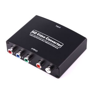 1080P HD HDMI to YPbPr Video and R / L Audio Adapter Converter (Black)