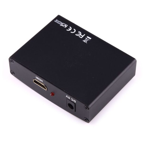 1080P HD HDMI to YPbPr Video and R / L Audio Adapter Converter (Black) - Image 3