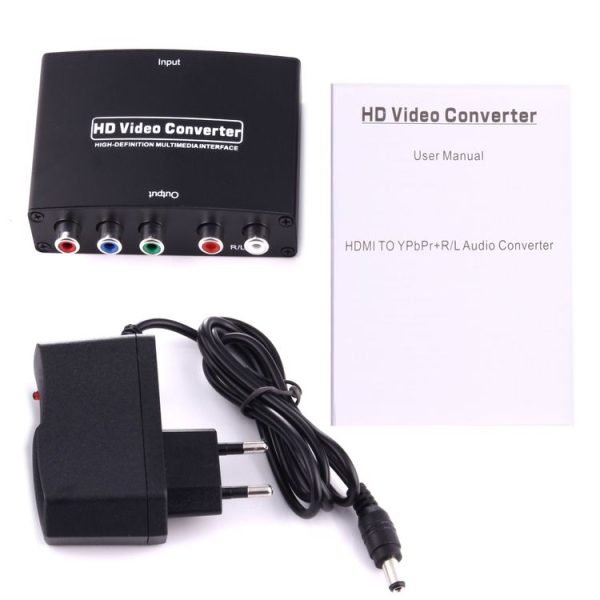 1080P HD HDMI to YPbPr Video and R / L Audio Adapter Converter (Black) - Image 6