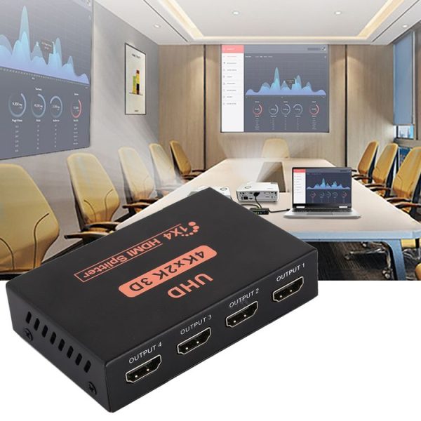 CY10 UHD 4K x 2K 3D 1 x 4 HDMI Splitter (Black) - Image 8