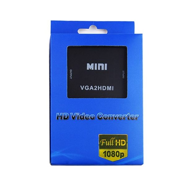HOWEI HW-2107 HD 1080P Mini VGA to HDMI Scaler Box Audio Video Digital Converter - Image 4
