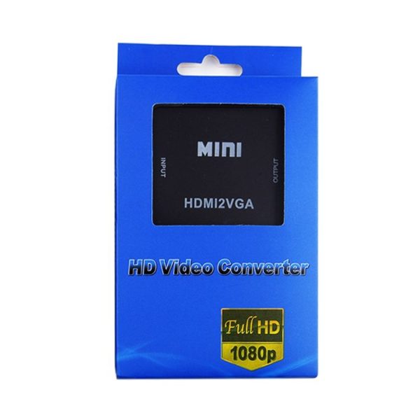 HOWEI HW-2109 Mini HDMI to VGA Video Audio Converter (Black) - Image 4