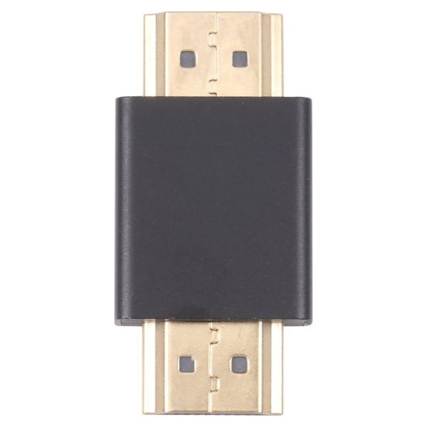 Gold-plated Head Male to Male HDMI Adapter (Black) - Image 3