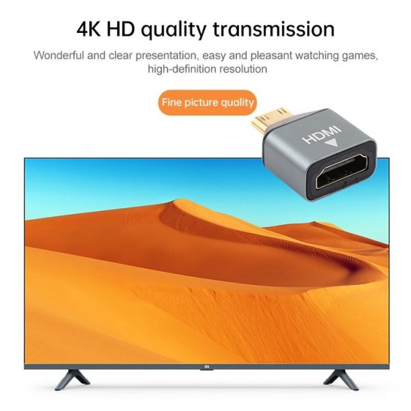 Mini HDMI Male to HDMI Female Gold-plated Head Adapter - Image 5