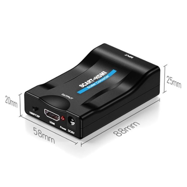 SCART to HDMI HDTV1080P HD Converter (Black) - Image 3