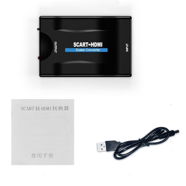 SCART to HDMI HDTV1080P HD Converter (Black) - Image 4