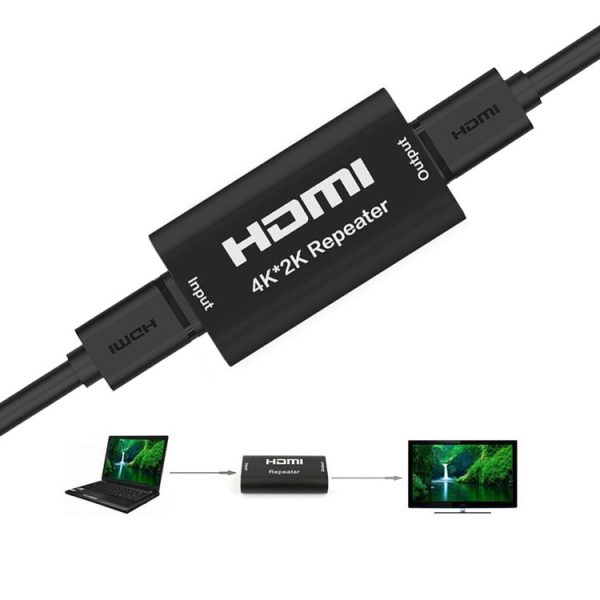 Mini 2160P Full HD HDMI 1.4b Amplifier Repeater, Support 4K x 2K, 3D (Black) - Image 7