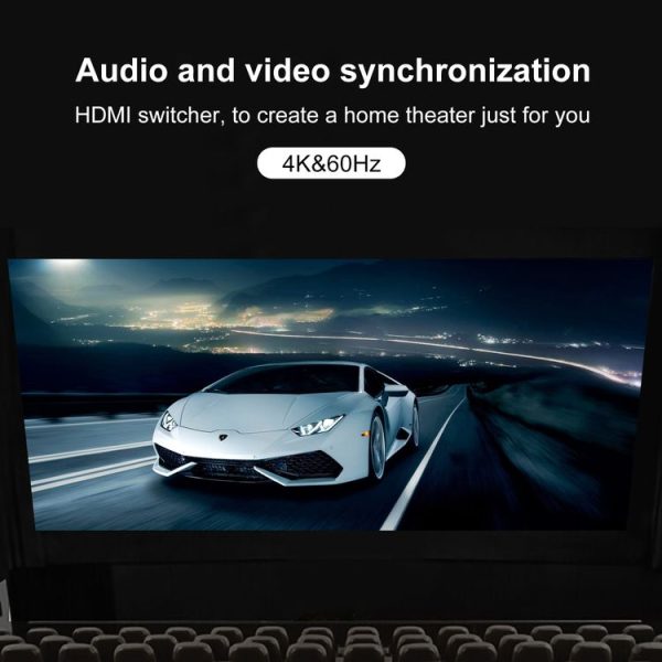 3 In 1 Out 4K 60Hz HD Video HDMI Switcher - Image 6