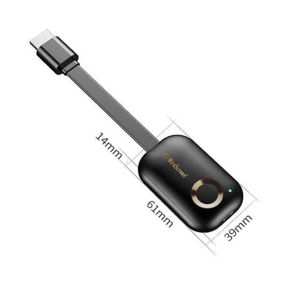 MiraScreen G9se Wireless Display Dongle 2.4G WiFi 1080P HDMI TV Stick for Windows & Android & iOS & Mac OS, Support EZmira App - Image 2