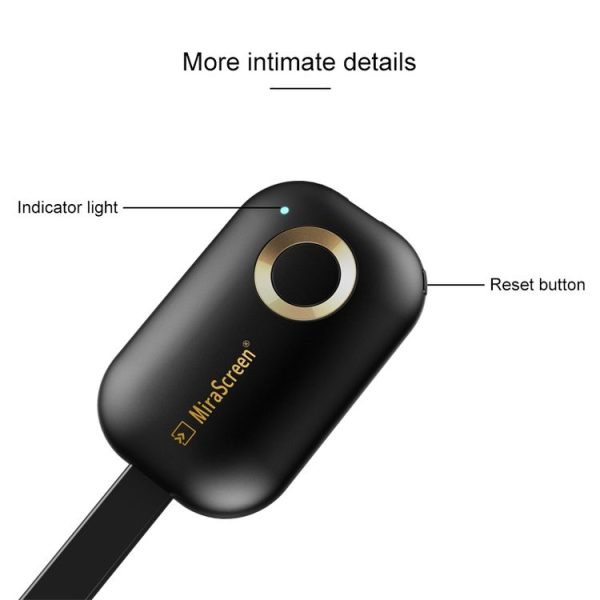 MiraScreen G9se Wireless Display Dongle 2.4G WiFi 1080P HDMI TV Stick for Windows & Android & iOS & Mac OS, Support EZmira App - Image 3