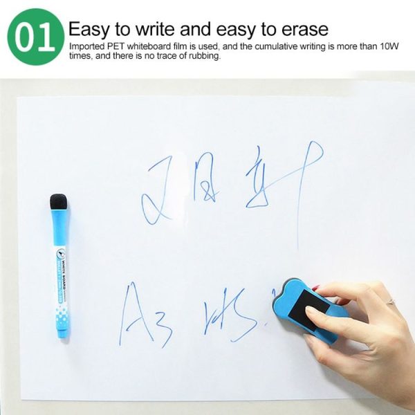 A3 PET Magnetic Soft Whiteboard Message Board Refrigerator Magnet, Size: 29.7cm x 42cm - Image 5