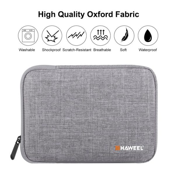 HAWEEL 7.9 inch Sleeve Case Zipper Briefcase Carrying Bag, For iPad mini 4 / iPad mini 3 / iPad mini 2 / iPad mini, Galaxy, Lenovo, Sony, Xiaomi, Huawei 7.9 inch Tablets (Grey) - Image 2