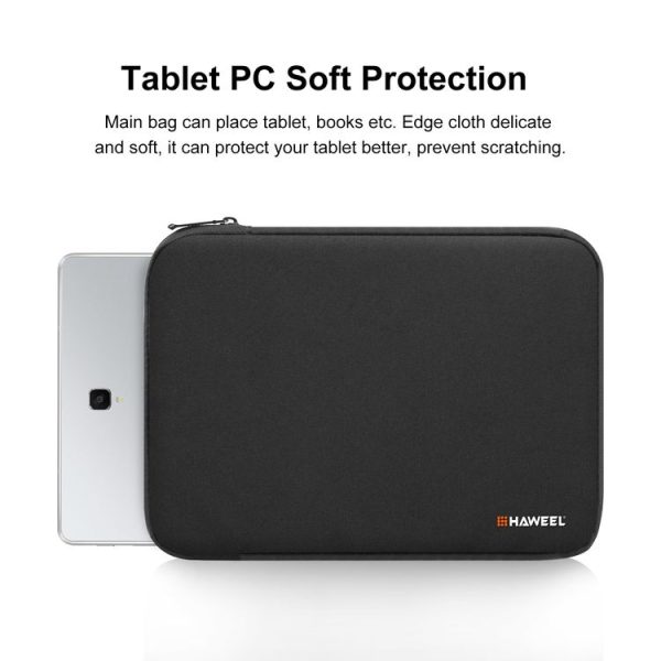 HAWEEL 9.7 inch Sleeve Case Zipper Briefcase Carrying Bag, For iPad 9.7 inch / iPad Pro 9.7 inch, Galaxy, Lenovo, Sony, Xiaomi, Huawei 9.7 inch Tablets (Black) - Image 5