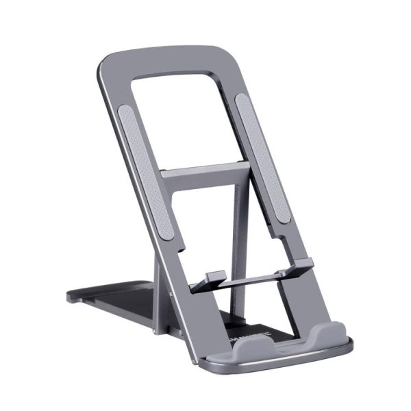 HAWEEL Adjustable Lifting Folding Live Broadcast Aluminum Alloy Desktop Holder (Dark Gray) - Image 2