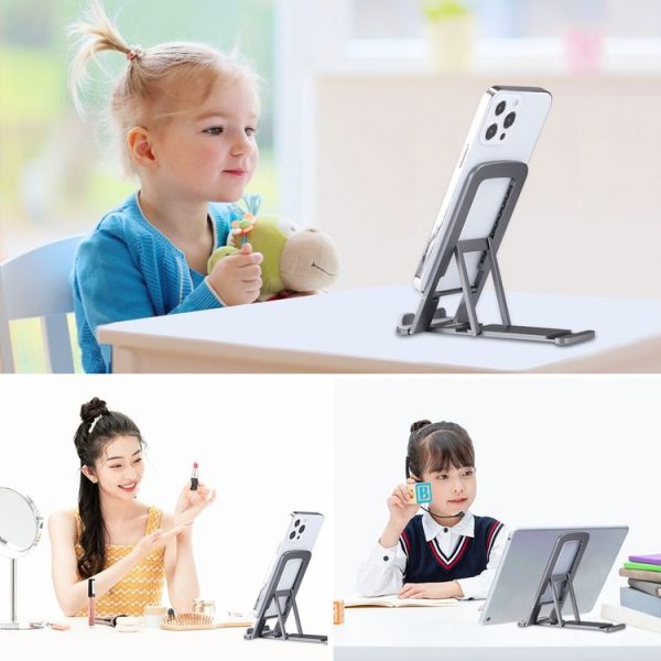 HAWEEL Adjustable Lifting Folding Live Broadcast Aluminum Alloy Desktop Holder (Dark Gray) - Image 7