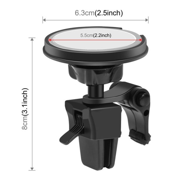 HAWEEL MagSafe Magnetic Wireless Charger with Car Air Outlet Holder Phone Bracket - Image 3