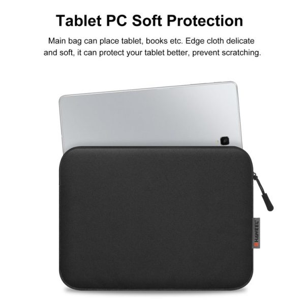 HAWEEL 11 inch Tablet Sleeve Case Zipper Briefcase Bag for 9.7-11.0 inch Tablets (Black) - Image 5