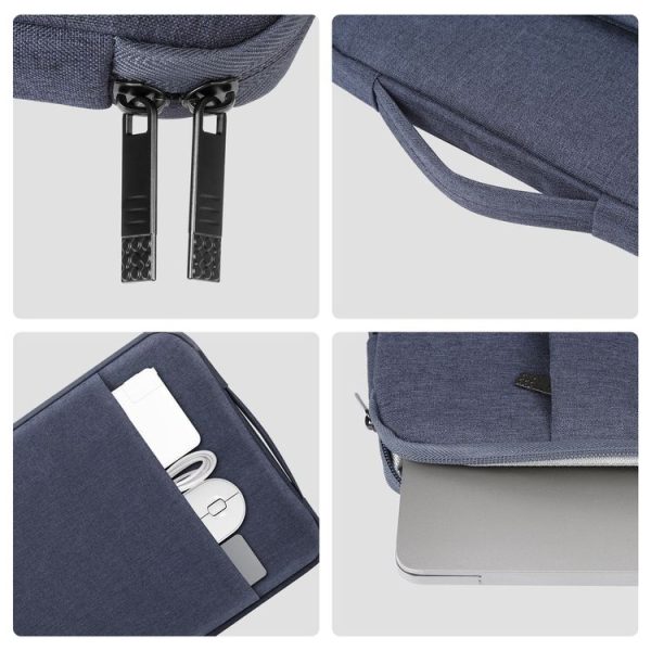 HAWEEL Laptop Sleeve Case Zipper Briefcase Bag with Handle for 12.5-13.5 inch Laptop (Gray Blue) - Image 3
