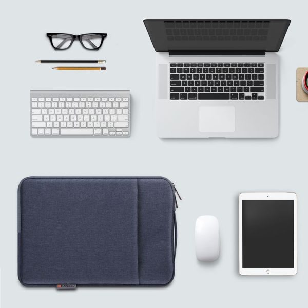 HAWEEL Laptop Sleeve Case Zipper Briefcase Bag with Handle for 12.5-13.5 inch Laptop (Gray Blue) - Image 7