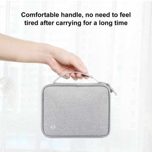 HAWEEL Passport Wallet Document Organizer Credit Cards Case Bag with Handle (Grey) - Image 8