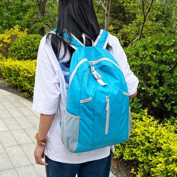 HAWEEL Hiking Portable Foldable Backpack Large Capacity Shoulders Bag (Black) - Image 11