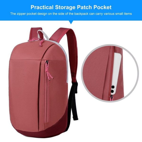 HAWEEL Large Capacity Multifunctional Backpack Portable Lightweight Bag (Pink) - Image 5
