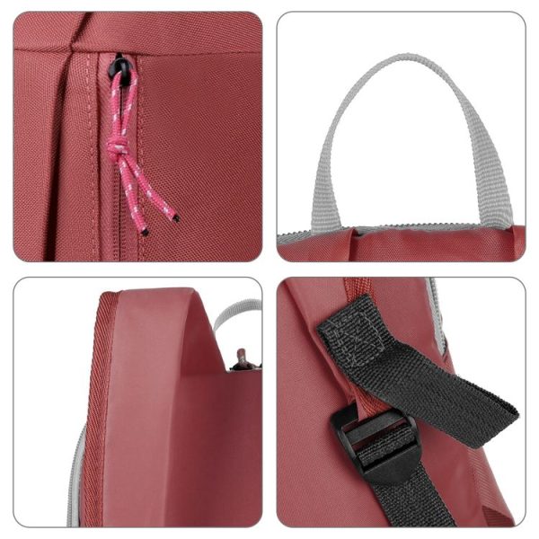 HAWEEL Large Capacity Multifunctional Backpack Portable Lightweight Bag (Pink) - Image 7