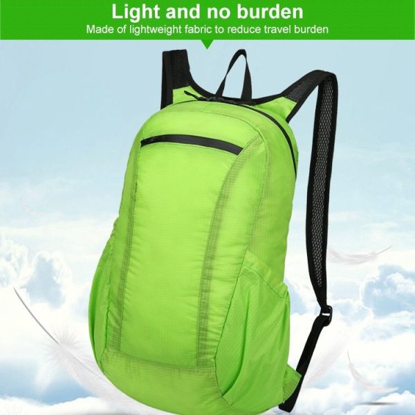 HAWEEL Portable Foldable Waterproof Backpack Folding Bag (Light Blue) - Image 7