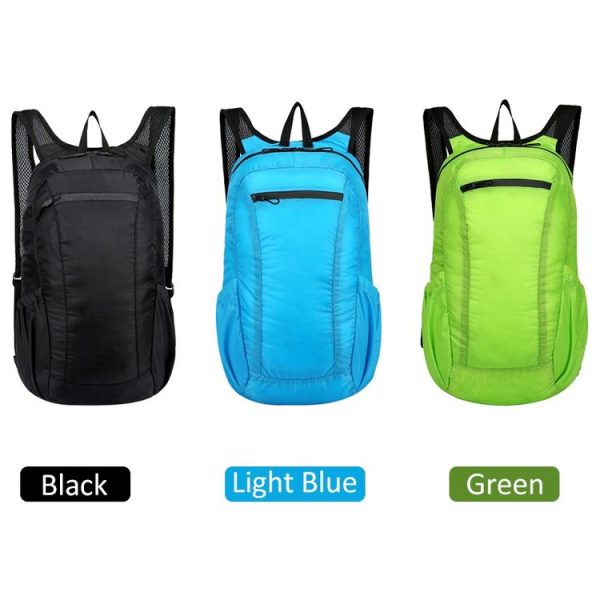 HAWEEL Portable Foldable Waterproof Backpack Folding Bag (Light Blue) - Image 8