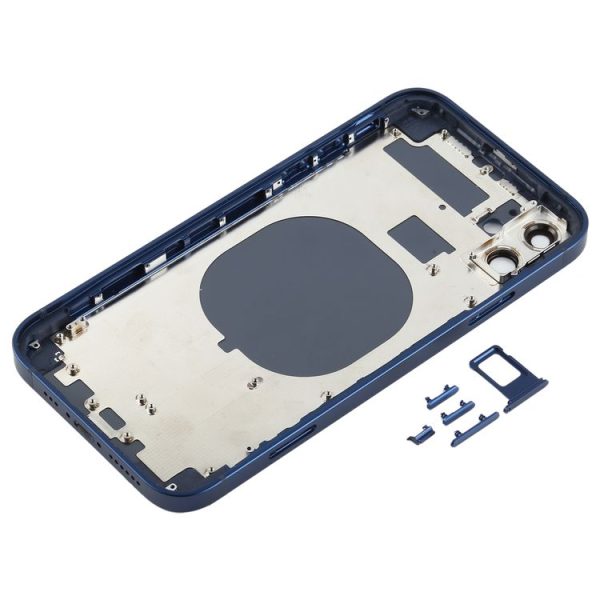 Back Housing Cover with Appearance Imitation of iP12 for iPhone 11 (Blue) - Image 3