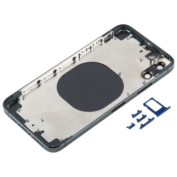 Back Housing Cover with Appearance Imitation of iP12 for iPhone X (Blue) - Image 3