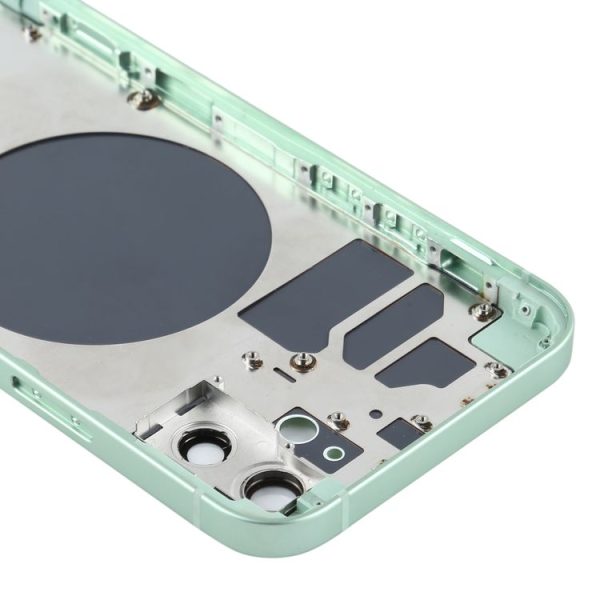 Back Housing Cover with SIM Card Tray & Side Keys & Camera Lens for iPhone 12 (Green) - Image 4