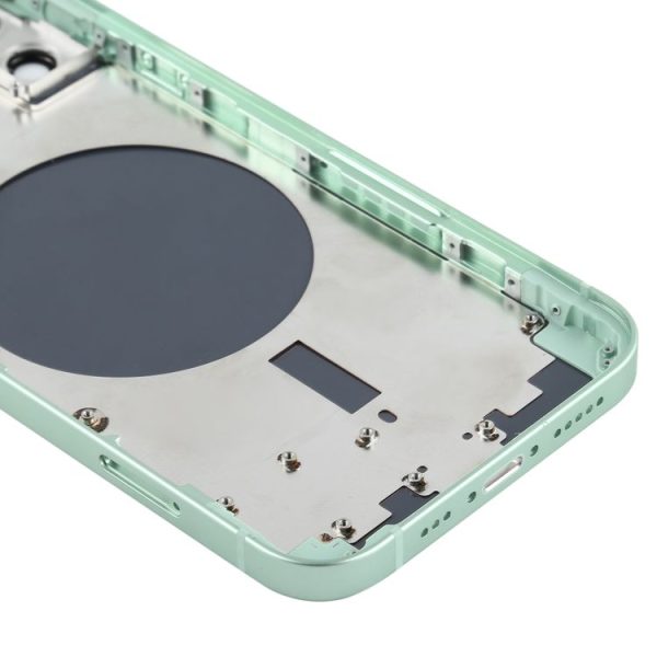 Back Housing Cover with SIM Card Tray & Side Keys & Camera Lens for iPhone 12 (Green) - Image 5