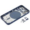 Back Housing Cover with SIM Card Tray & Side Keys & Camera Lens for iPhone 12 mini (Blue) - Image 3