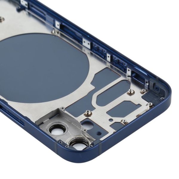 Back Housing Cover with SIM Card Tray & Side Keys & Camera Lens for iPhone 12 mini (Blue) - Image 4