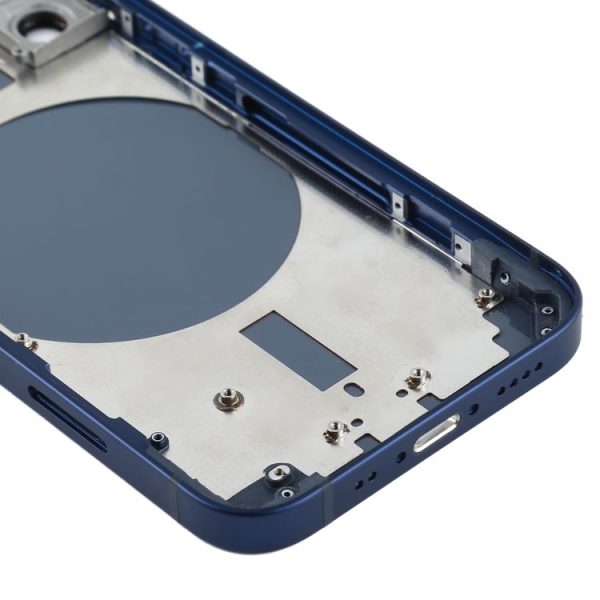 Back Housing Cover with SIM Card Tray & Side Keys & Camera Lens for iPhone 12 mini (Blue) - Image 5