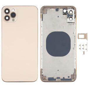 Back Housing Cover with Appearance Imitation of iP12 Pro Max for iPhone XS Max (Gold)