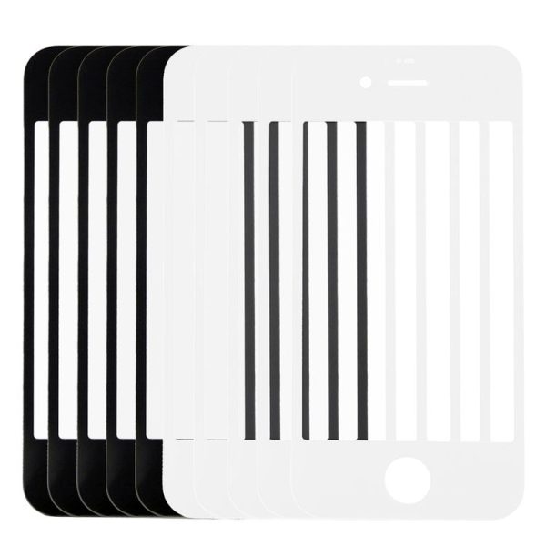 5 PCS Black + 5 PCS White for iPhone 4 & 4S Front Screen Outer Glass Lens