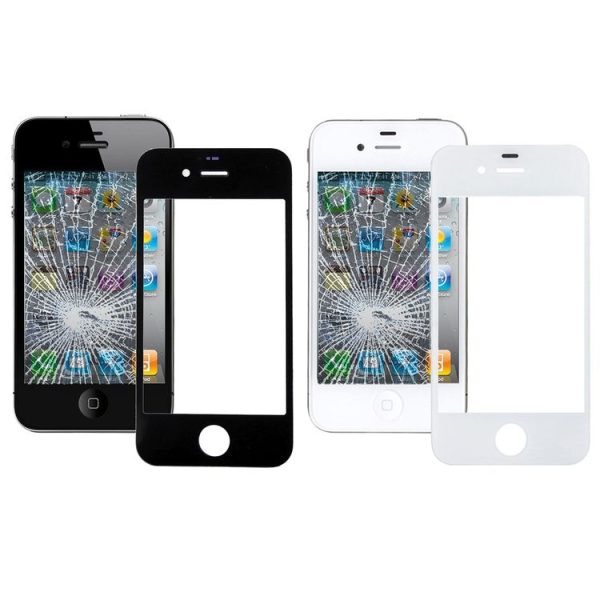 5 PCS Black + 5 PCS White for iPhone 4 & 4S Front Screen Outer Glass Lens - Image 2