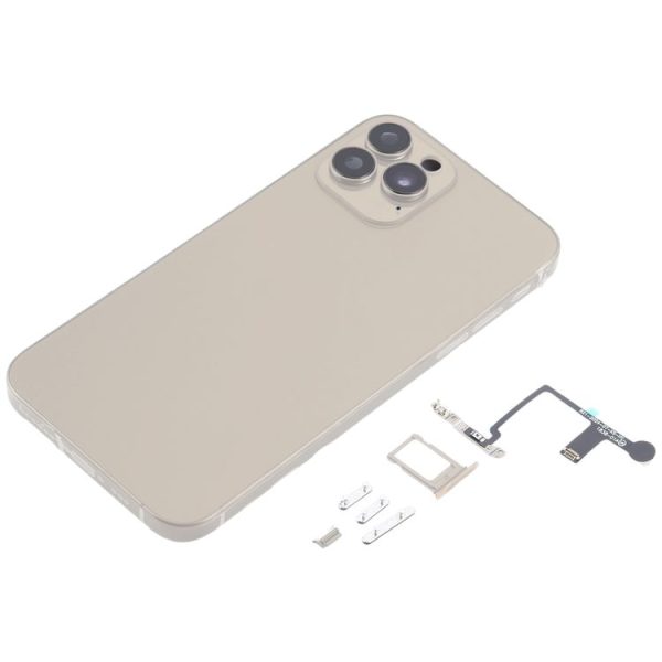 Back Cover with Appearance Imitation of iP15 Pro for iPhone XS (Titanium) - Image 2