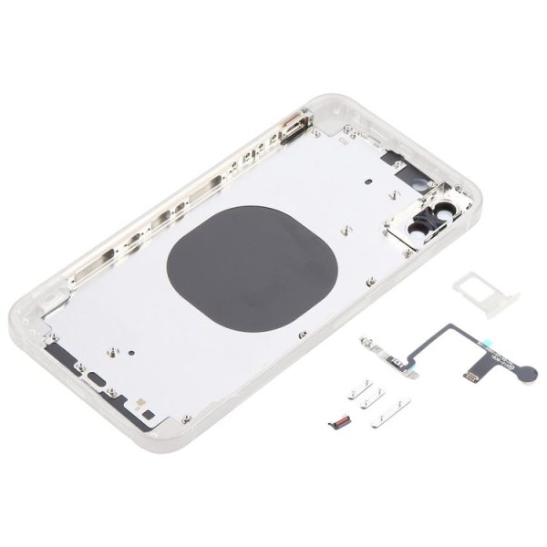 Back Cover with Appearance Imitation of iP15 Pro Max for iPhone XS Max (White) - Image 3