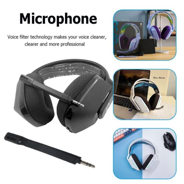 ZS0240 Wireless Gaming Headphone Microphone for Logitech G733 (Black) - Image 4