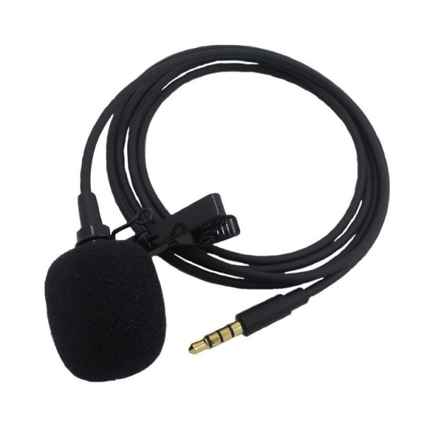 ZS0154 Recording Clip-on Collar Tie Mobile Phone Lavalier Microphone, Cable length: 2.5m (Black) - Image 4