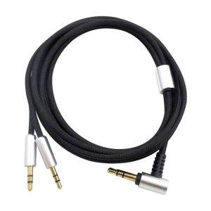 ZS0096 Standard Version Headphone Audio Cable for Sol Republic Master Tracks HD V8 V10 V12 X3 (Black)
