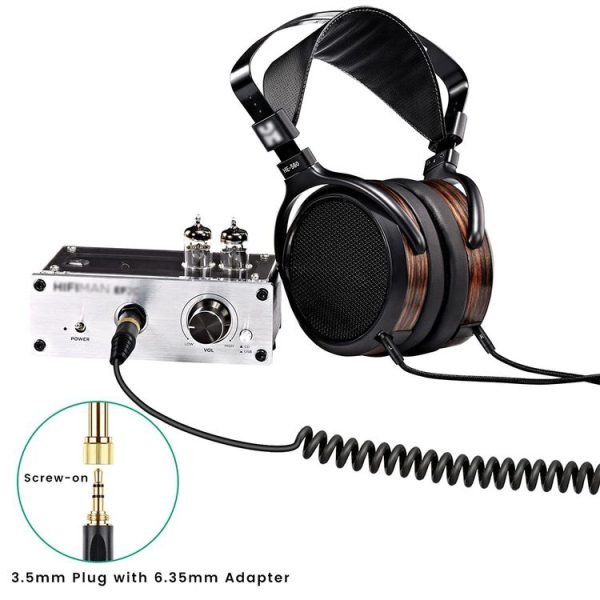 ZS0227 Headphone Dual 3.5mm Spring Audio Cable for Denon AH-D7100 7200 D600 D9200 5200 (Black) - Image 5