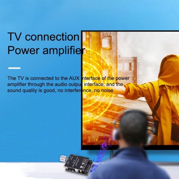 ZK-502L Bluetooth 5.0 12 / 24V Wireless Stereo Audio Digital Power Amplifier Board 50Wx2 Bluetooth Amp Amplificador, with Shell - Image 6