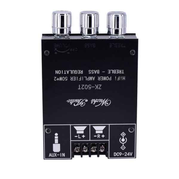 ZK-502T Bluetooth 5.0 50W x 2 Wireless TPA3116D2 Stereo HiFi Class D Amplifier Board Stereo Audio Amp Amplificador - Image 2