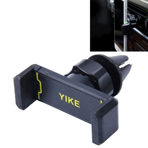 ROCK 360 Degrees Rotating Car Air Vent Mount Phone Holder Stand, Below 6 inch Mobilephones Can Be Used, For iPhone 8 & 7 & 8 Plus & 7 Plus & 6s & 6s Plus & 6 & 6 Plus, Galaxy S7 & S7 Edge & S6 / S6 Edge / S6 Edge+ / Note 5 Edge, Sony, HTC, Huawei, Xiaomi (Black)