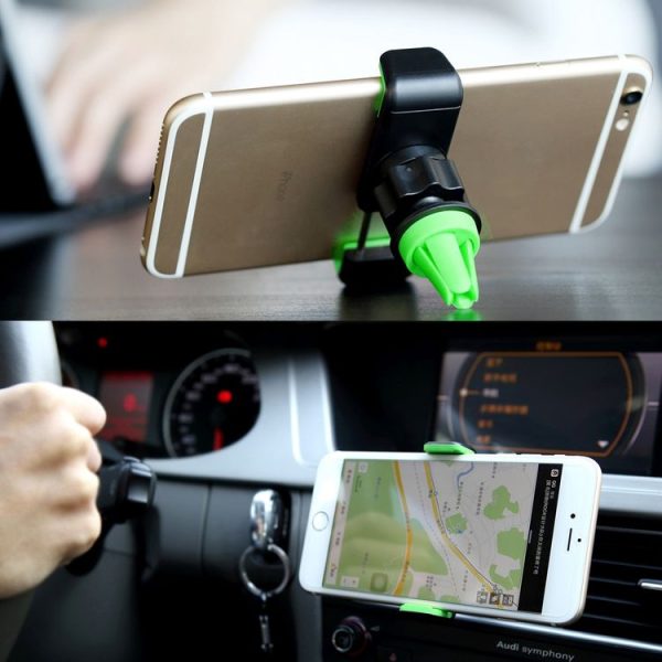 ROCK 360 Degrees Rotating Car Air Vent Mount Phone Holder Stand, Below 6 inch Mobilephones Can Be Used, For iPhone 8 & 7 & 8 Plus & 7 Plus & 6s & 6s Plus & 6 & 6 Plus, Galaxy S7 & S7 Edge & S6 / S6 Edge / S6 Edge+ / Note 5 Edge, Sony, HTC, Huawei, Xiaomi (Black) - Image 8