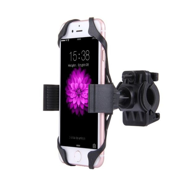 360 Degree Rotation Bicycle Phone Holder with Flexible Stretching Clip for iPhone 7 & 7 Plus / iPhone 6 & 6 Plus / iPhone 5 & 5C & 5s (Black) - Image 2